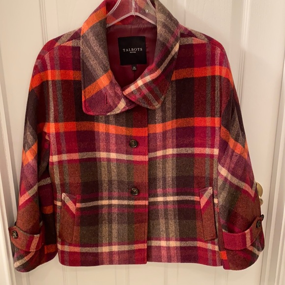 Talbots Jacket 10p Plaid - Picture 1 of 3